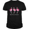 Breast Cancer Awareness Faith Hope Love Flamingo shirt