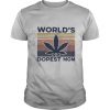 Cannabis World’s dopest mom vintage retro shirt