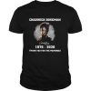 Chadwick Boseman black panther wakanda forever thank you for the memories signature shirt