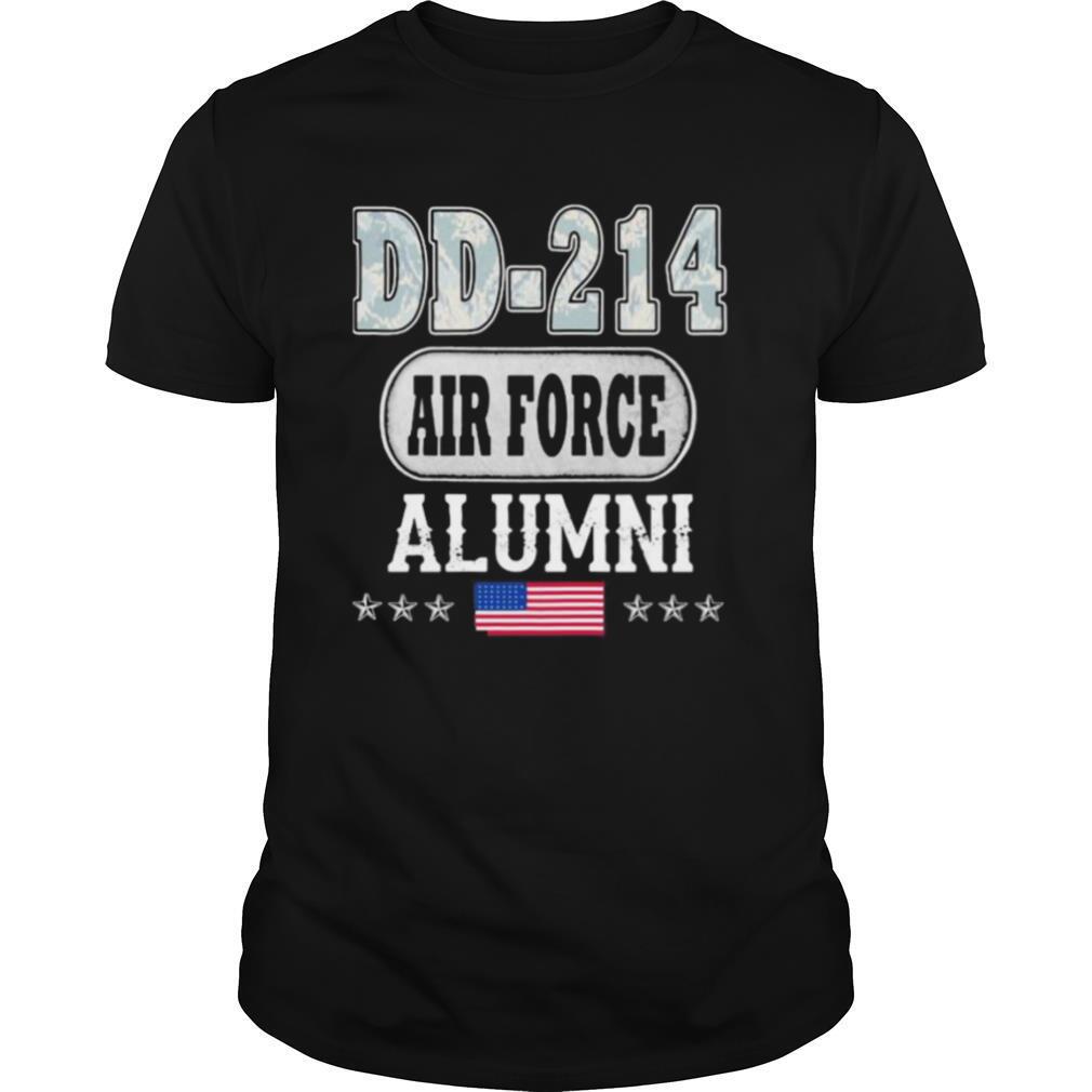 DD 214 air force alumni American flag shirt