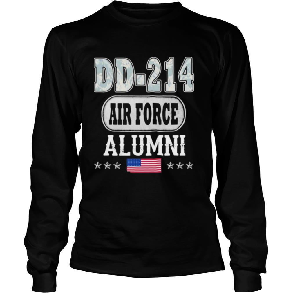 DD 214 air force alumni American flag shirt