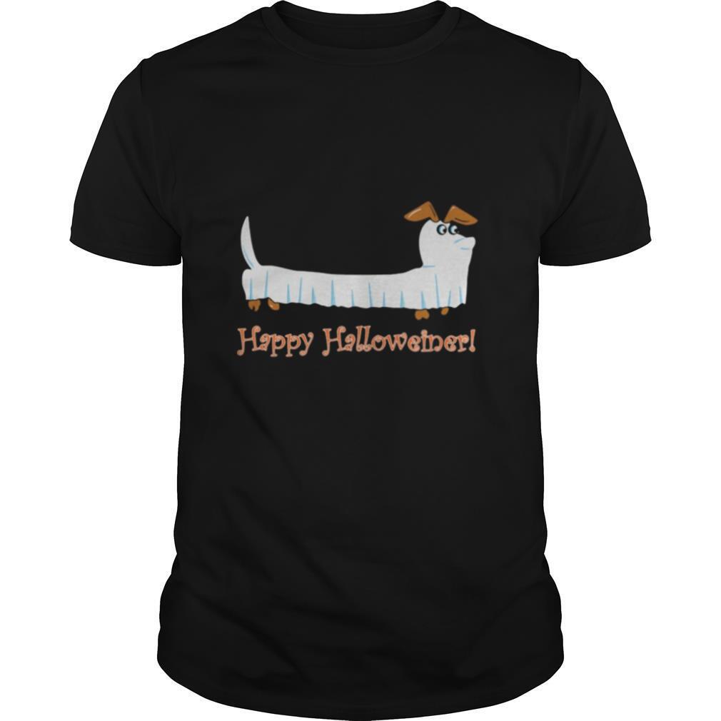 Dachshund Ghost Happy Halloweiner shirt