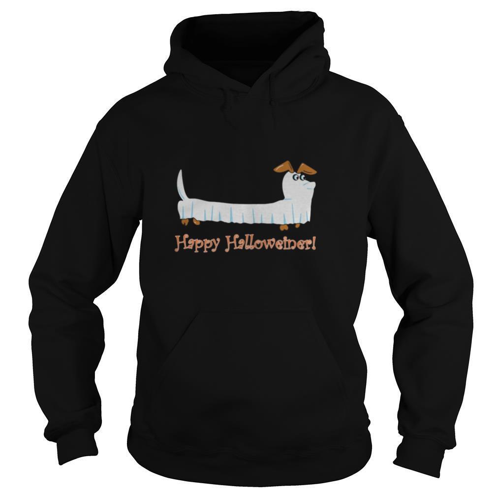 Dachshund Ghost Happy Halloweiner shirt