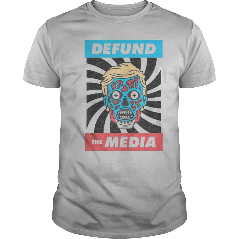 Defund the media pro trump 2020 shirt