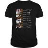 Doctor who characters signatures shirt