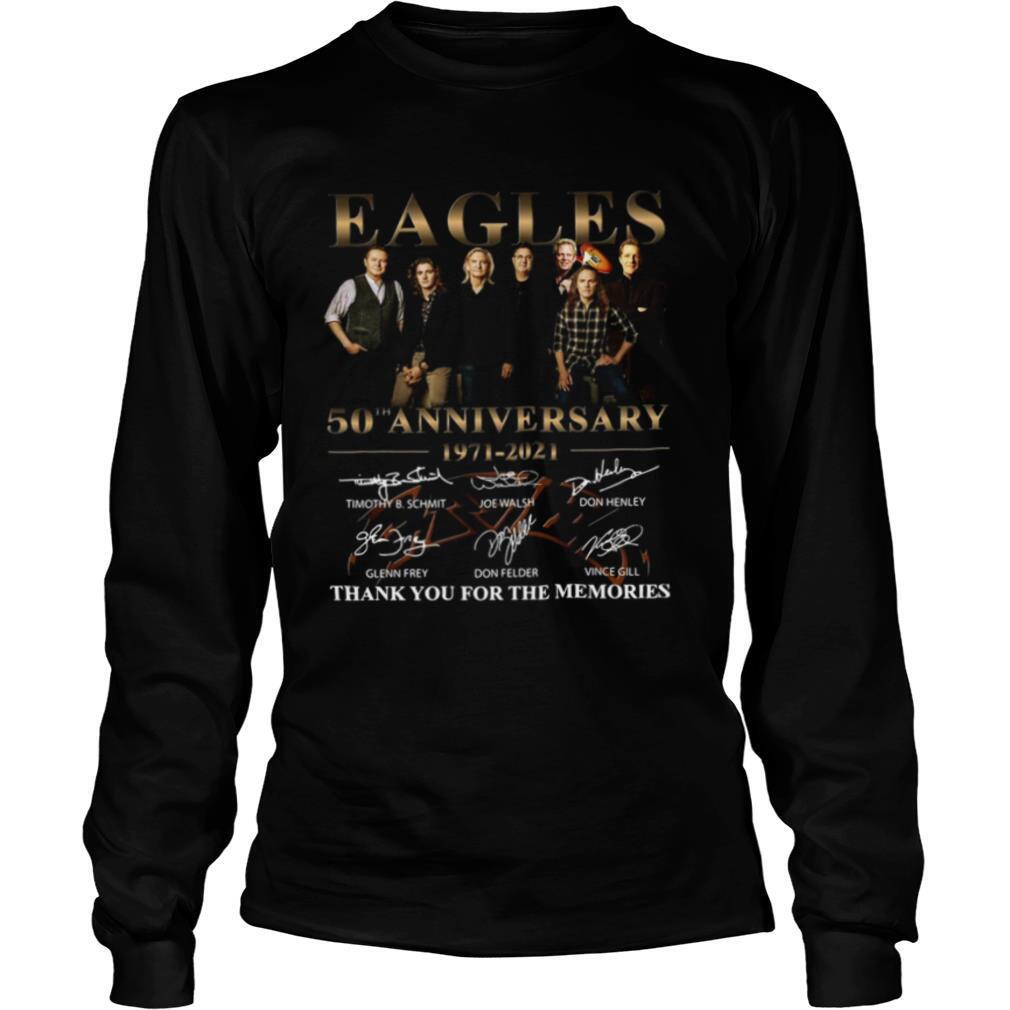 Eagles 50th Anniversary 1971 2021 Thank You For The Memories Signatures shirt
