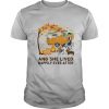 Fall Girl camping with dogs and she lived happily ever after shirt