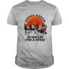 Gonna Scream In Nature For A While Camping Sunset shirt
