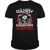 Im A Proud Daddy Of A Pretty Daughter If You Make Her Cry I Will Make You Bleed Skull And Raven shirt