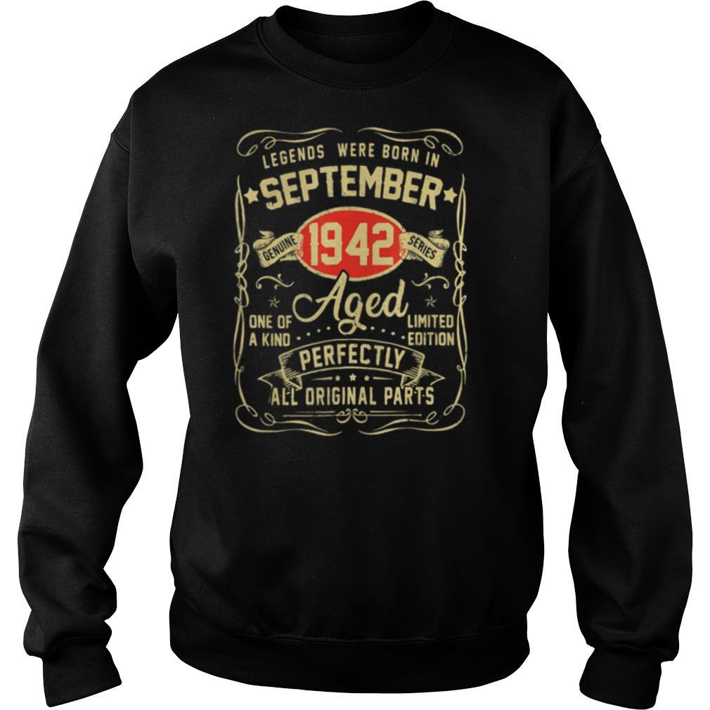 Legends were born in september 1942 aged one of a kind limited edition perfectly all original parts shirt