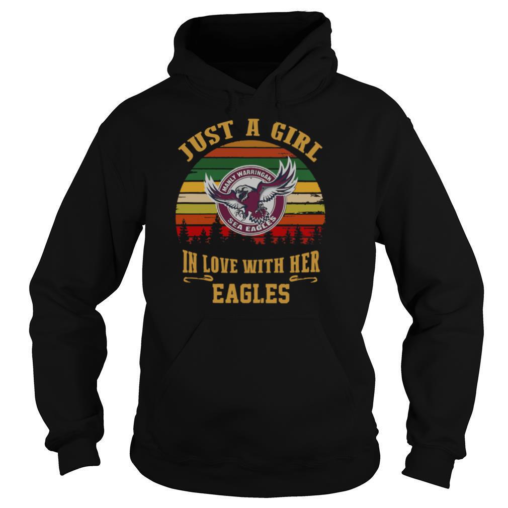 Manly Warringah Just A Girl In Love With Her Eagles Vintage Retro shirt