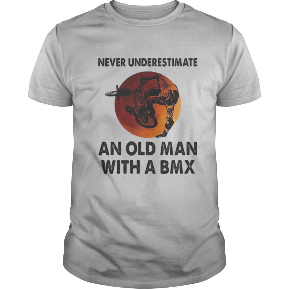 Never underestimate an old man with a BMX sunset shirt