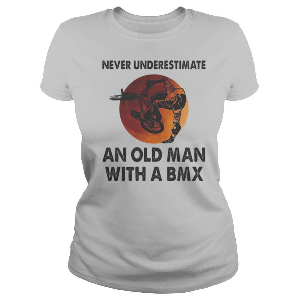 Never underestimate an old man with a BMX sunset shirt