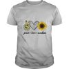 Peace Love Sunshine Sunflower Hippie shirt