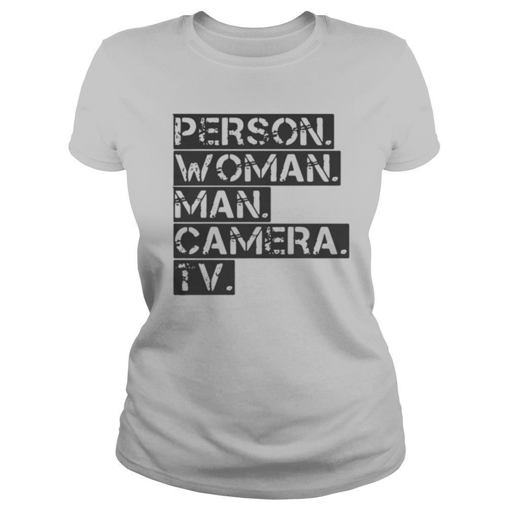 Person woman man camera tv shirt