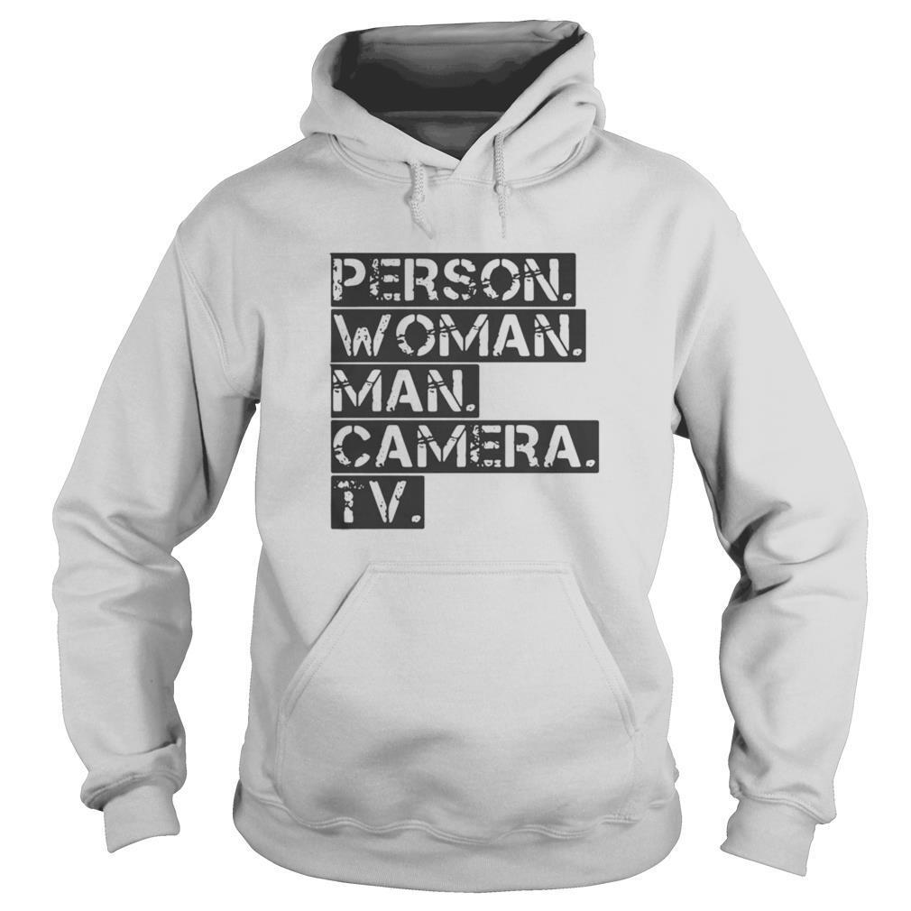 Person woman man camera tv shirt
