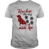 Plaid Rockin’ the dog mom life shirt