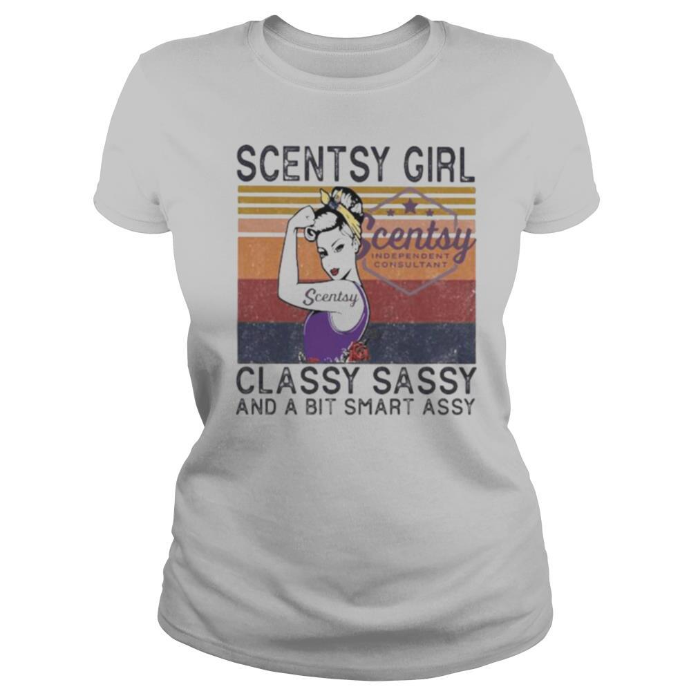 Scentsy girl classy sassy and a bit smart assy vintage retro shirt