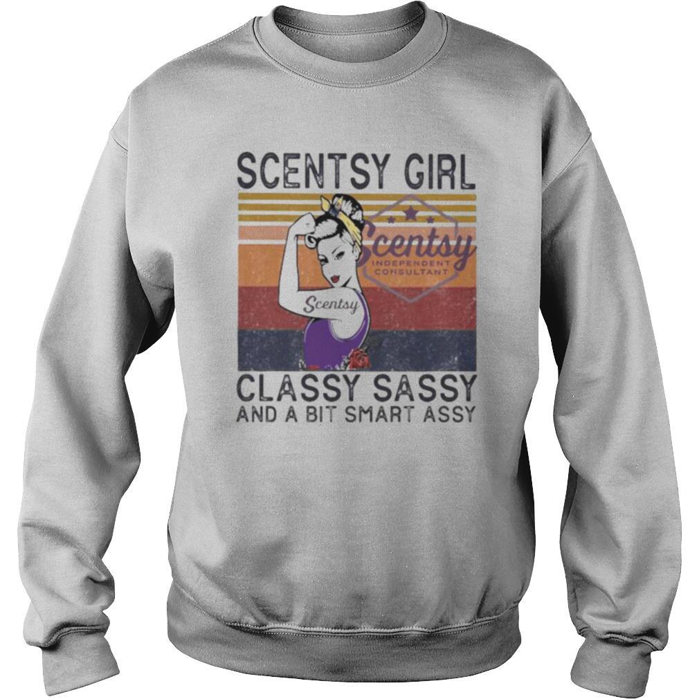 Scentsy girl classy sassy and a bit smart assy vintage retro shirt