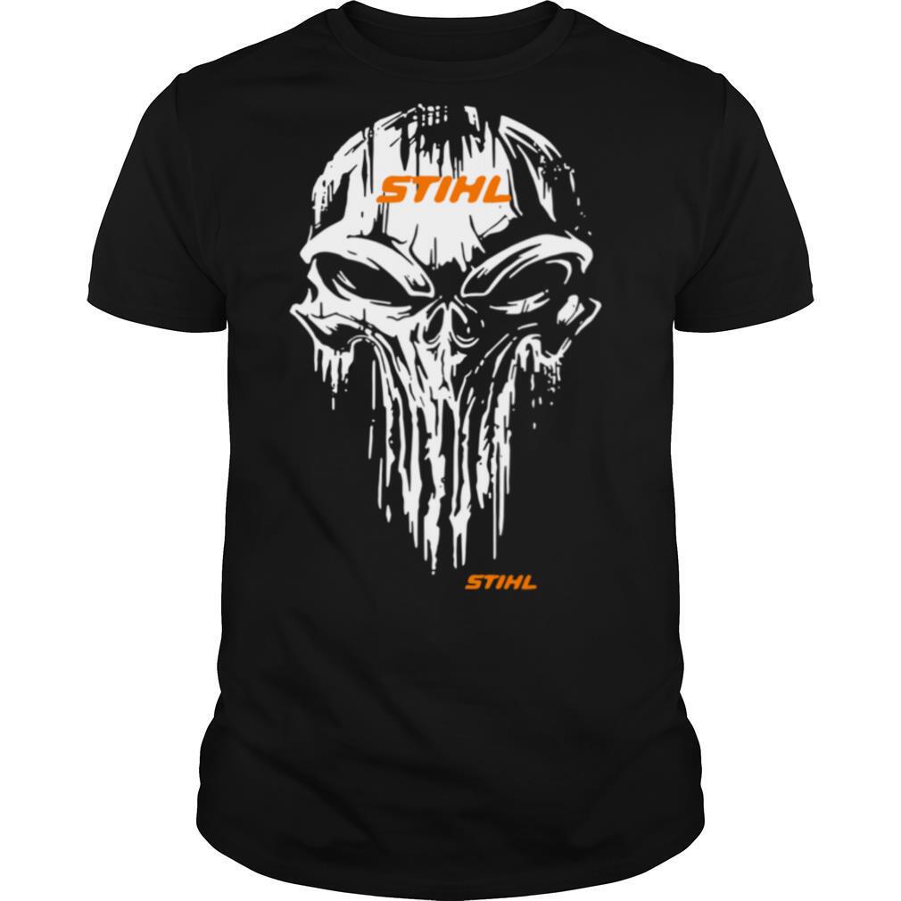 Skull Stihl Logo Halloween shirt