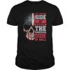 Skull the wrong side of heaven the righteous side of hell american flag shirt