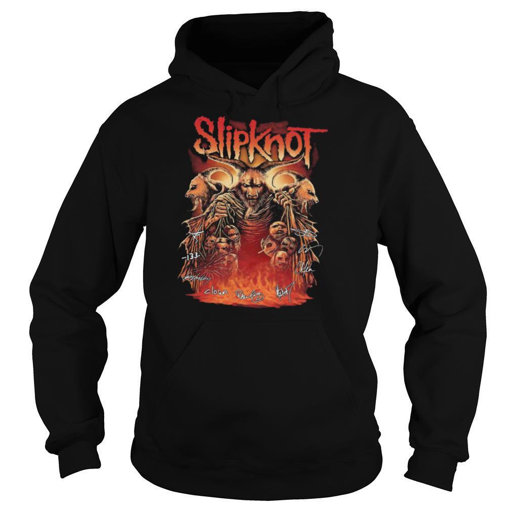 SlipKnot Team Bands Signatures shirt