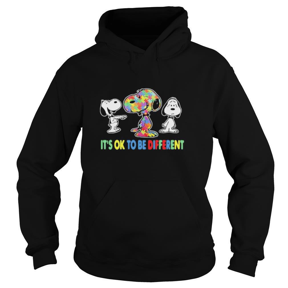 Snoopy autism it’s ok to be different shirt