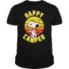 Snoopy happy camper vintage retro shirt