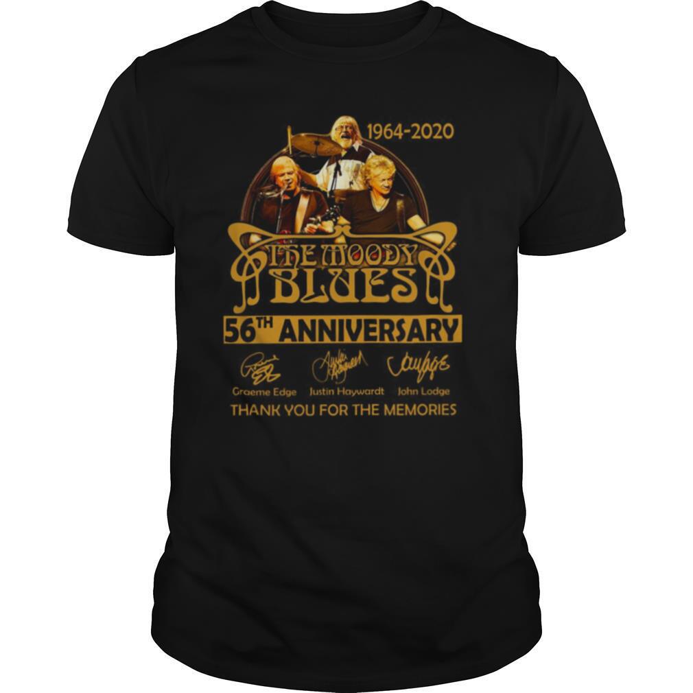 The Moody Blues 56th Anniversary 1964 2020 Thank You For The Memories shirt