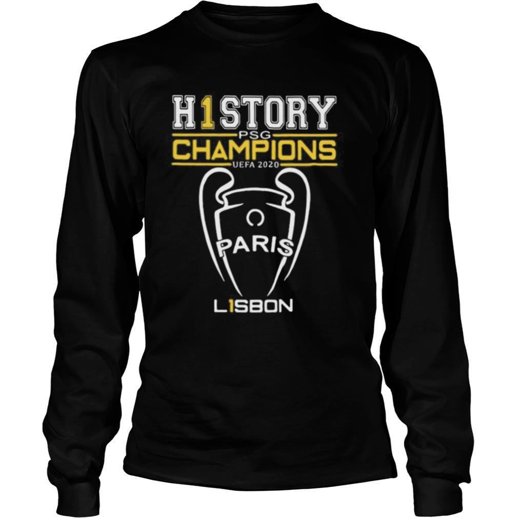 The history psg champion uefa 2020 paris lisbon shirt