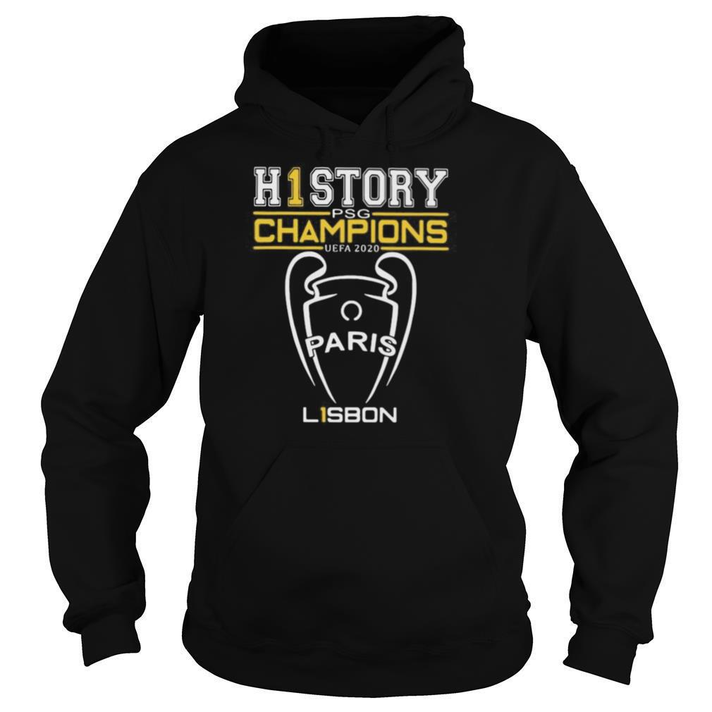 The history psg champion uefa 2020 paris lisbon shirt