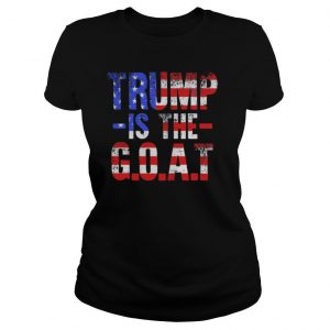Trump is the goat american flag independence day shirt