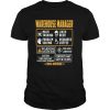 Warehouse Manager Contents may vary in color Warning Sarcasm inside 100% Organic shirt