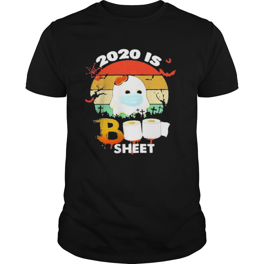 2020 Is Boo Sheet Face Mask Toilet Paper Halloween shirt