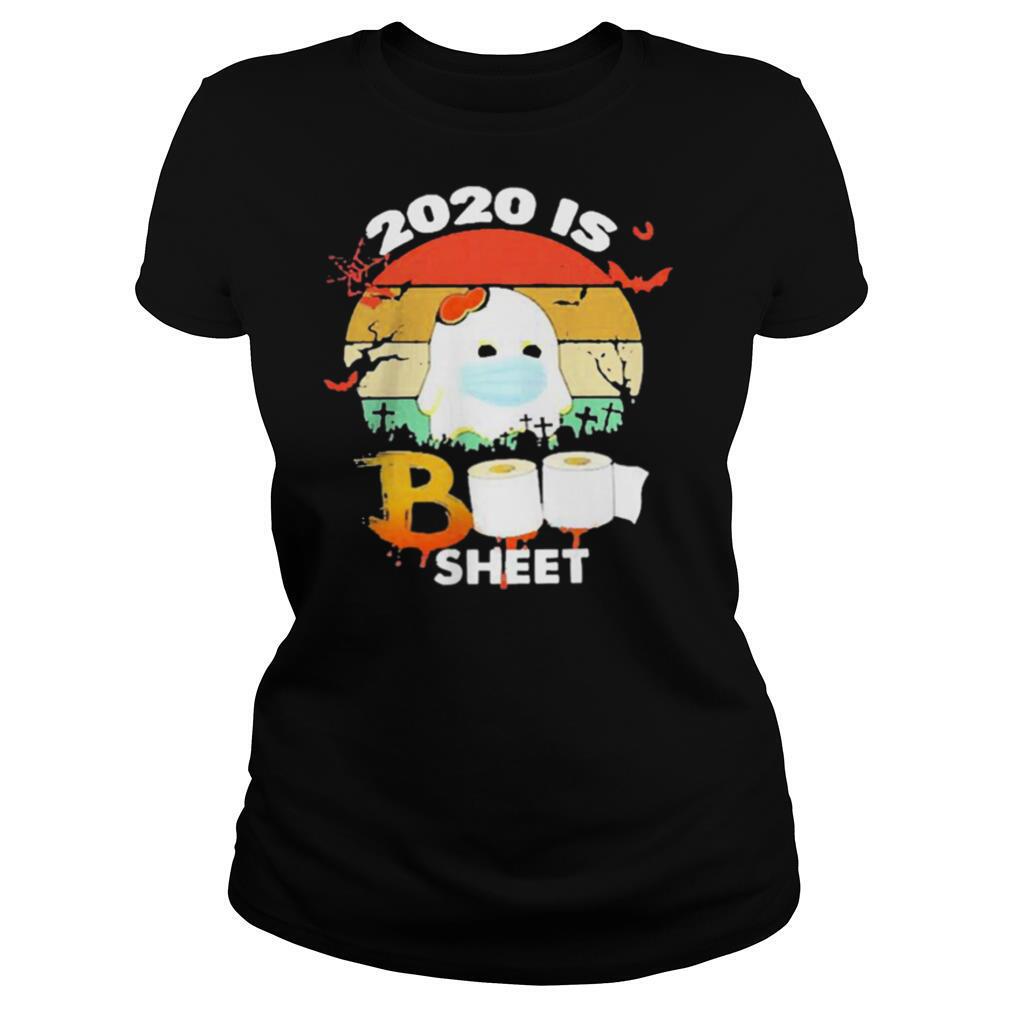 2020 Is Boo Sheet Face Mask Toilet Paper Halloween shirt