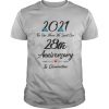 28th Wedding Anniversary Quarantined 2021 For Wife Husband shirt