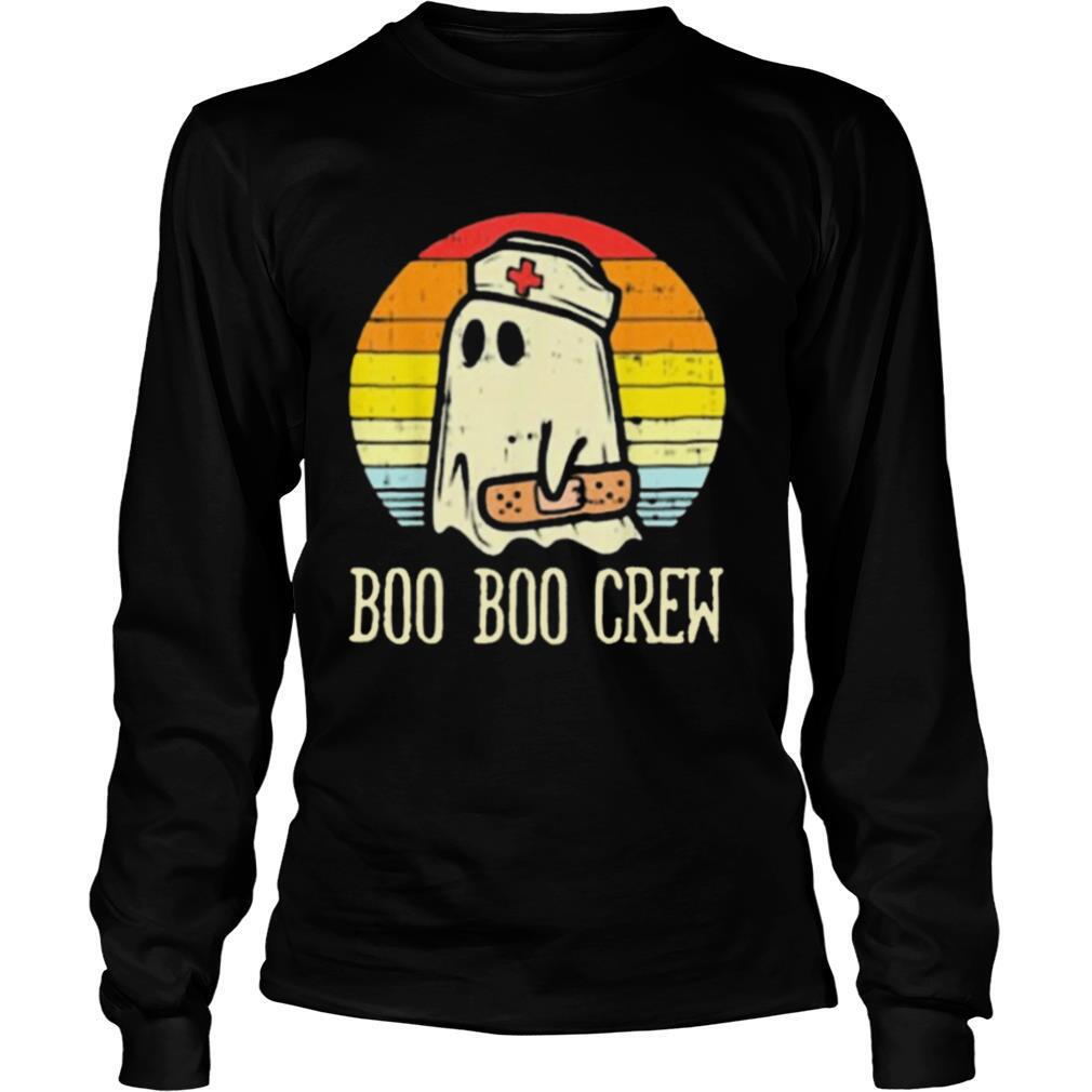 Boo Boo Crew Ghost Nurse Vintage Retro Halloween shirt