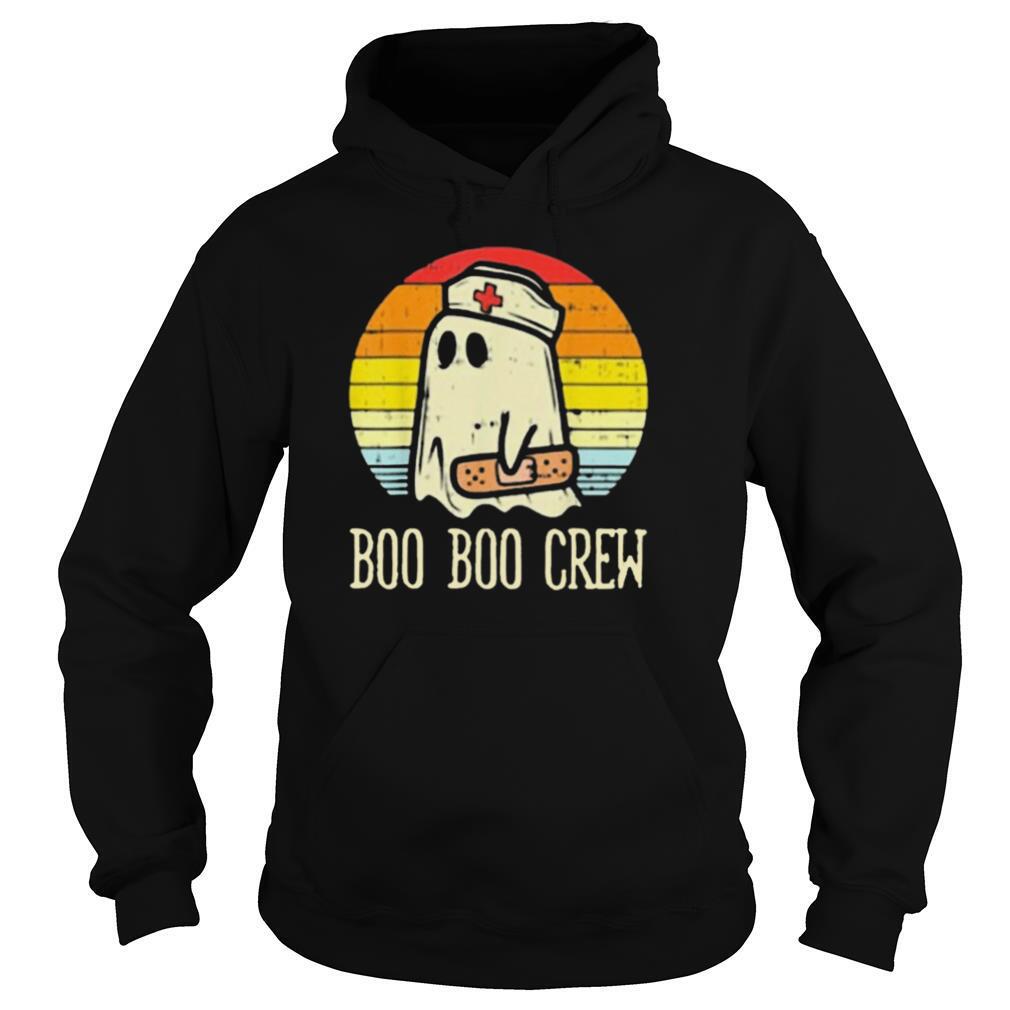 Boo Boo Crew Ghost Nurse Vintage Retro Halloween shirt