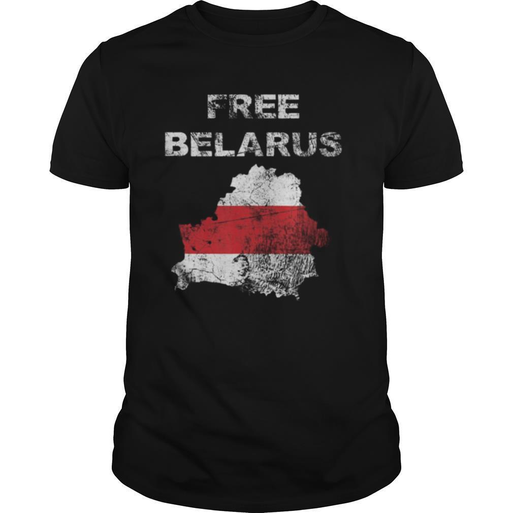 Free Belarus Map Flag Resist Lukashenko Distressed Look shirt