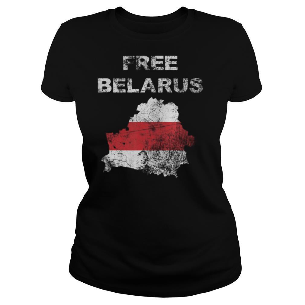 Free Belarus Map Flag Resist Lukashenko Distressed Look shirt