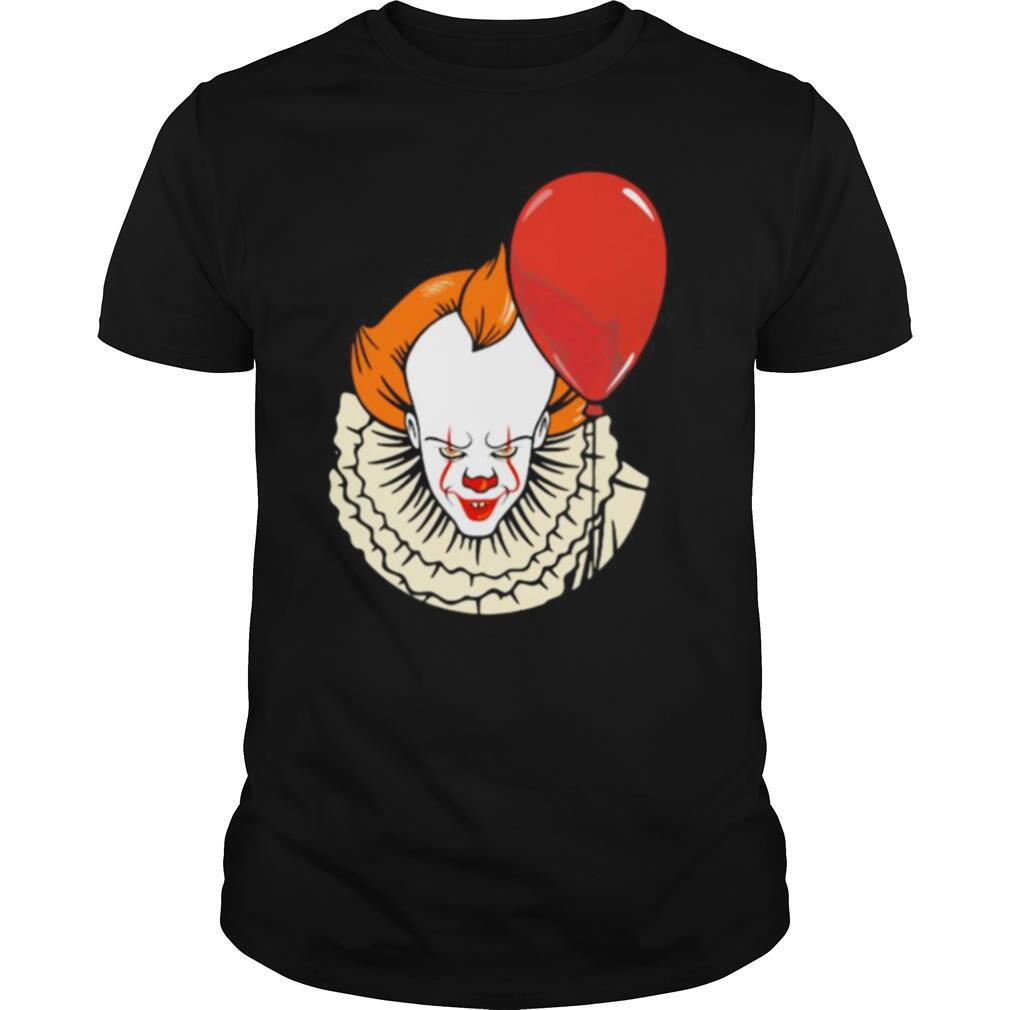 Happy halloween pennywise holding balloon shirt