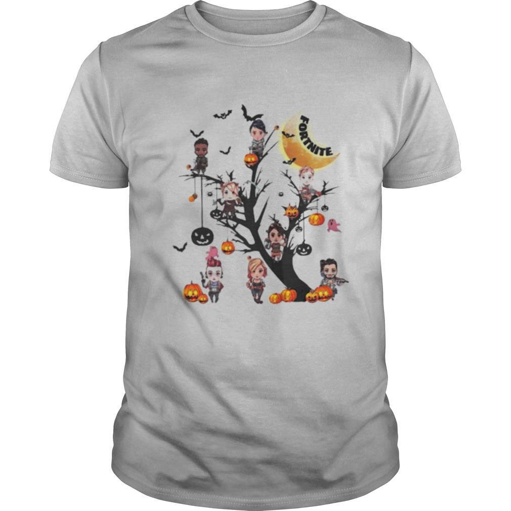 Happy halloween tree fortnite characters shirt