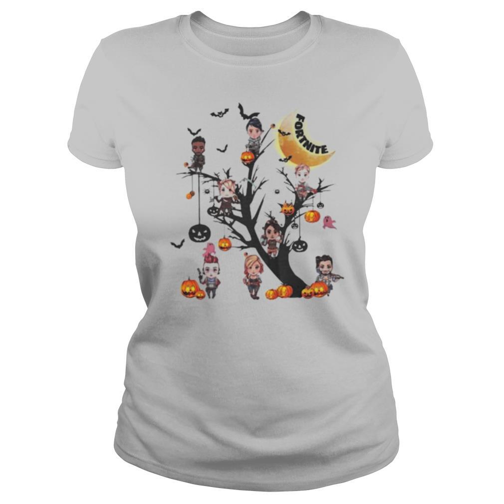 Happy halloween tree fortnite characters shirt