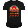 Kansas City Football 2020 Retro Sunset Red Lineman shirt