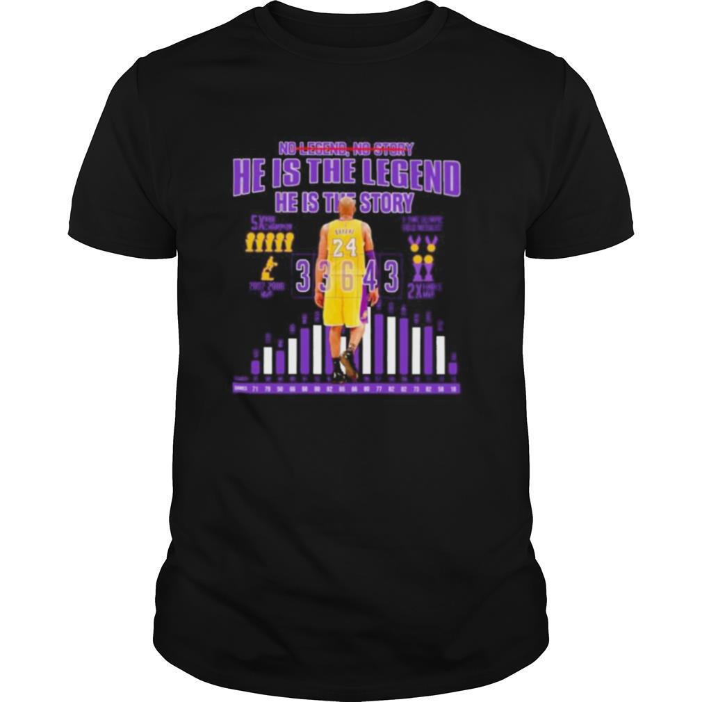 No legend no story he is the legend he is the story kobe bryant shirt