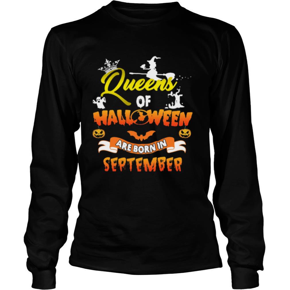 Queen Of Halloween Are Born In September Halloween shirt