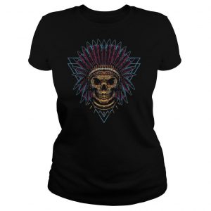 Skull Indian Triangle Day Of The Dead Vintage shirt