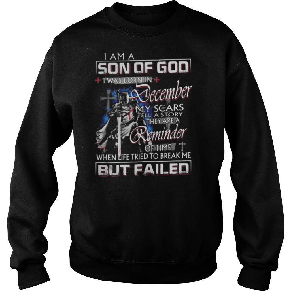 Vikings i am a son of god i was born in december my scars tell a story they are a reminder of time shirt
