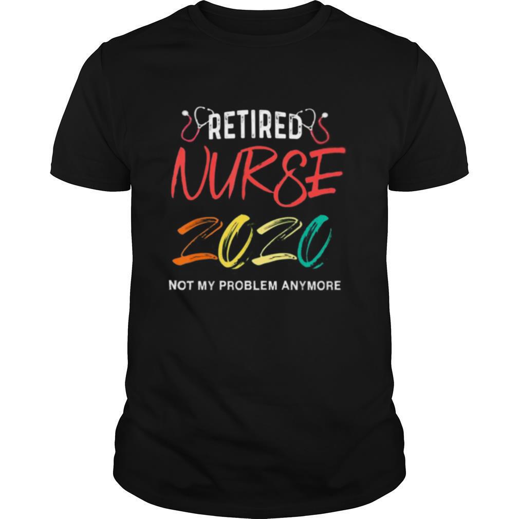 Vintage Retro Retired Nurse 2020 shirt