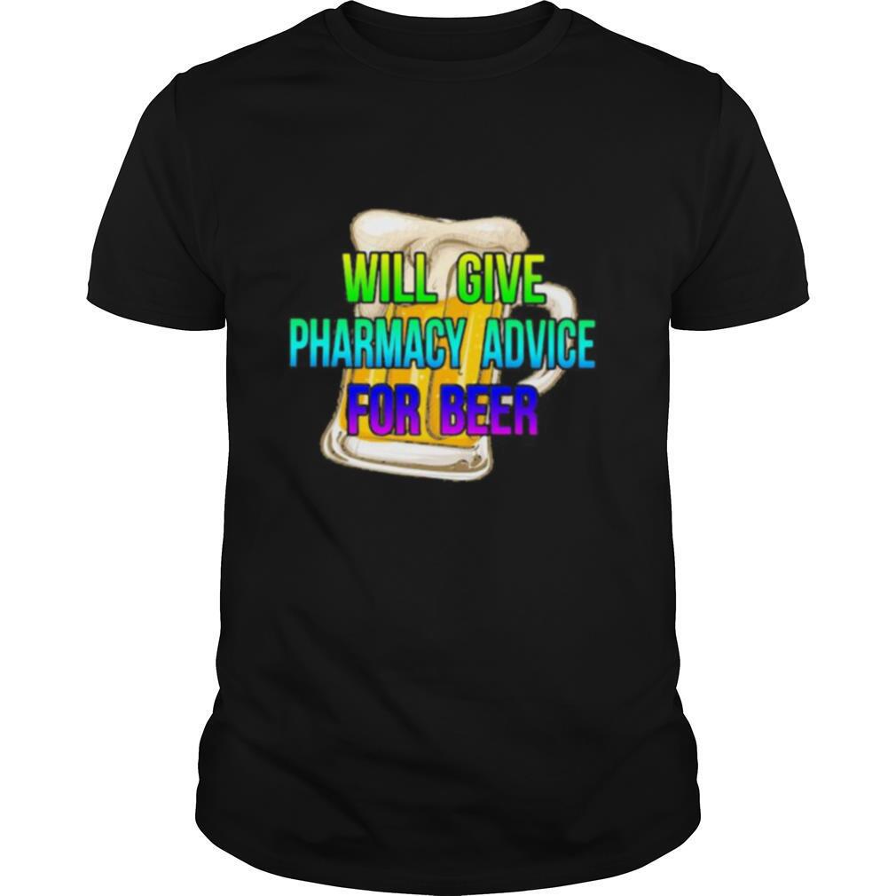 will give pharmacy advice for beer colors shirt